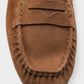 Suede Loafer With Ruffle Detail