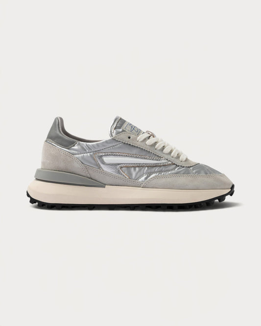 D.A.T.E. Athleta Nylon Silver Sneaker - view 1