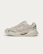 D.A.T.E. Vela Hybrid pink sneaker, opposite side view, with mesh, suede and leather panels