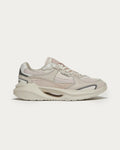 D.A.T.E. Vela Hybrid pink sneaker, side view, with pink mesh, suede and leather panels and a chunky cream sole