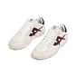 White Sneaker With Purple Detail