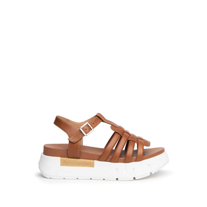 Sporty Sandal In Camel