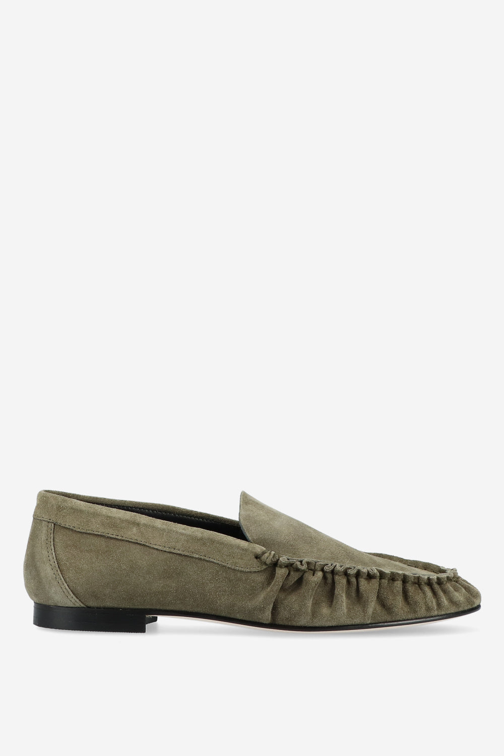 Elena Ruffle Loafer In Military