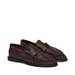 Croco Print Brown Loafer+