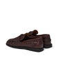 Croco Print Brown Loafer+