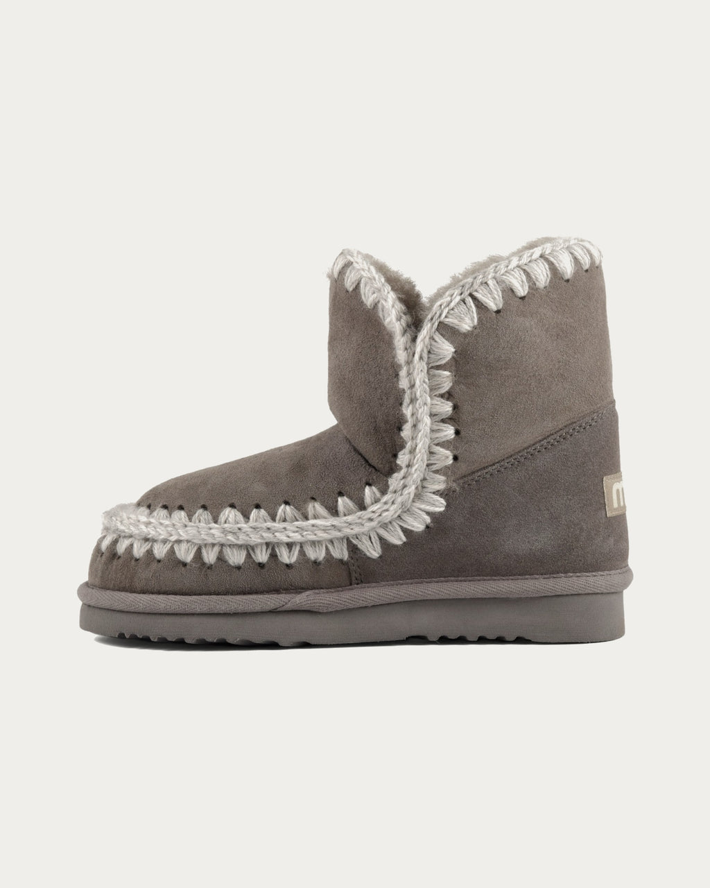MOU Eskimo 18 new grey sheepskin ankle boot, opposite side view