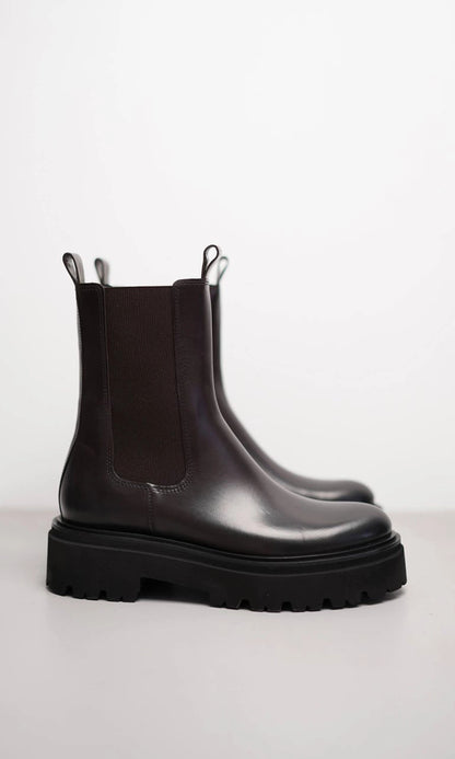 Brown Leather Chelsea Boot