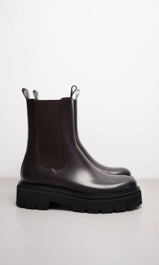 Brown Leather Chelsea Boot