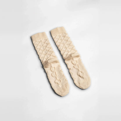 Aydo Studios Barasov Crossover Folded Light socks, overhead flat lay