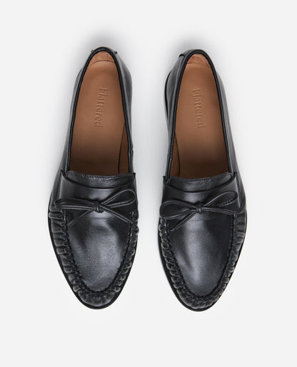 Dylan Leather Black Loafer