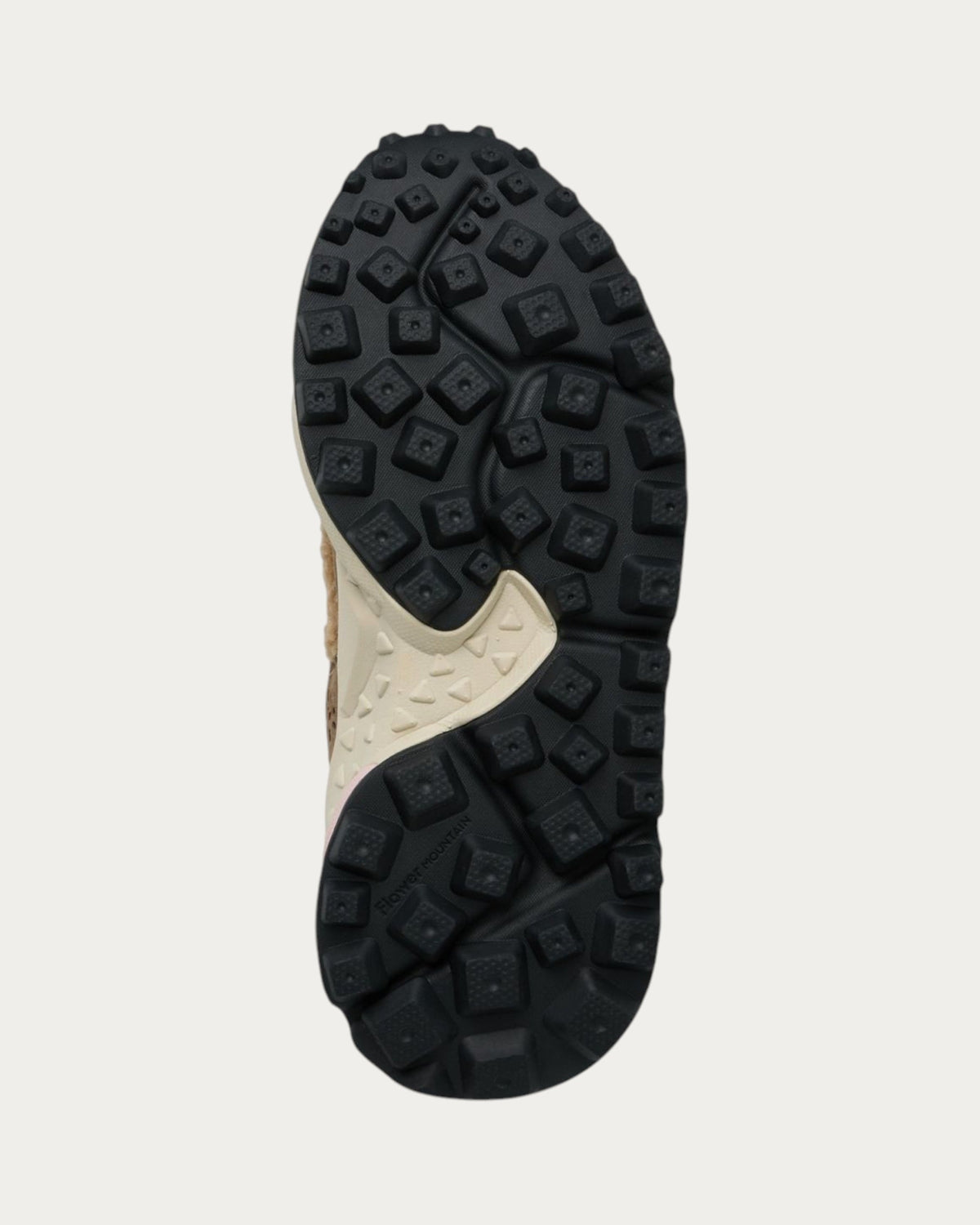 Flower Mountain Kotetsu Woman Brown Green sneaker, rubber sole with toothed tread
