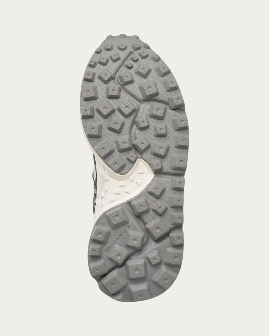 Flower Mountain Kotetsu Woman Sage Tan sneaker, grey rubber sole with toothed tread