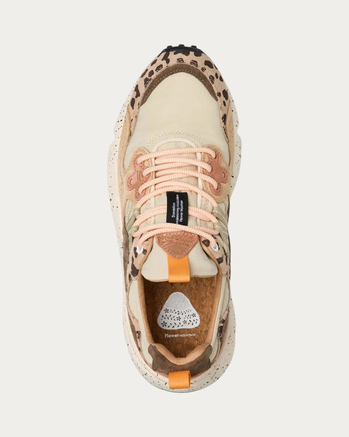 Flower Mountain Yamano 3 Beige Milk sneaker, top-down view