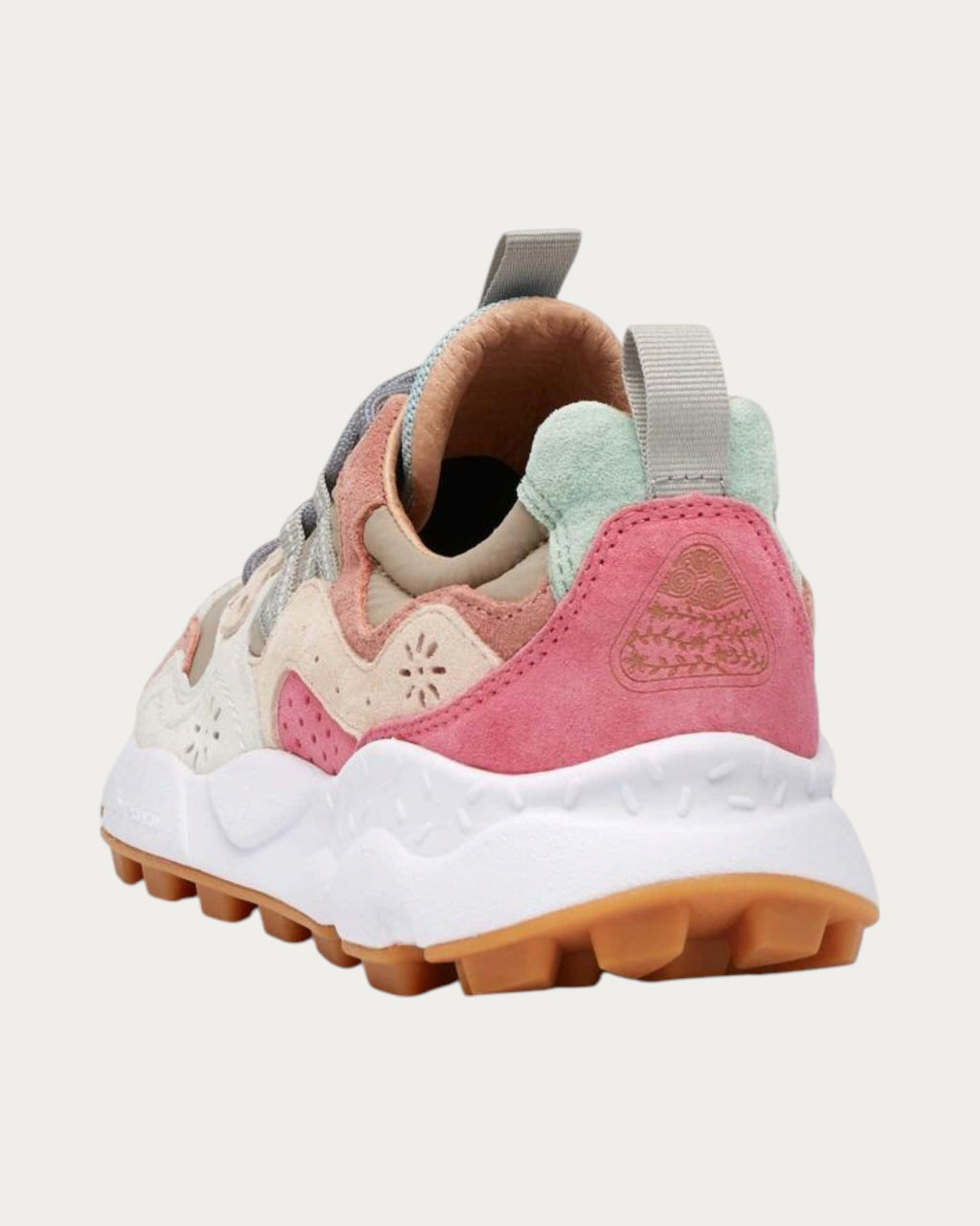 Flower Mountain Yamano 3 Cipria Beige sneaker, back view