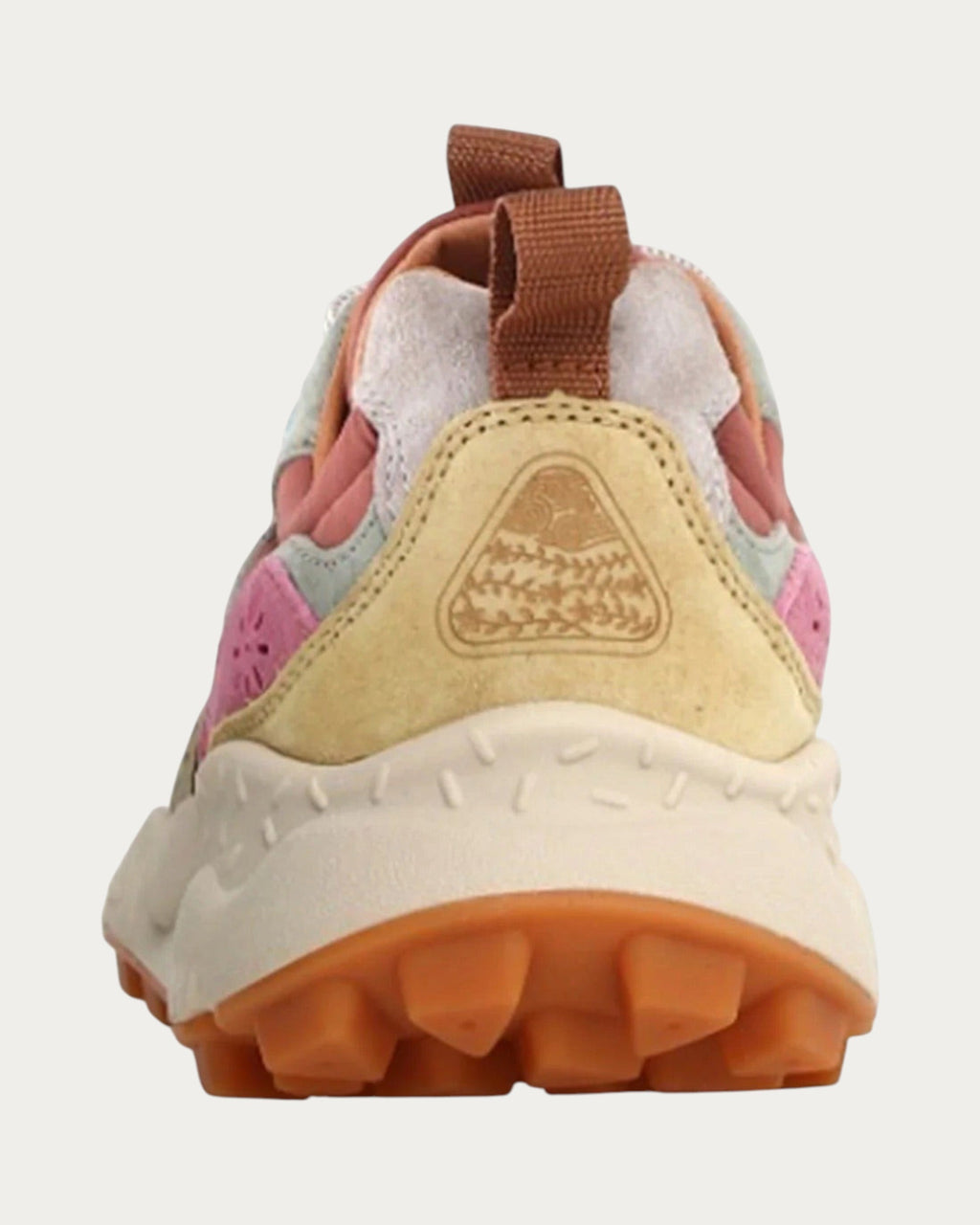 Flower Mountain Yamano 3 Cream Pink sneaker, back view