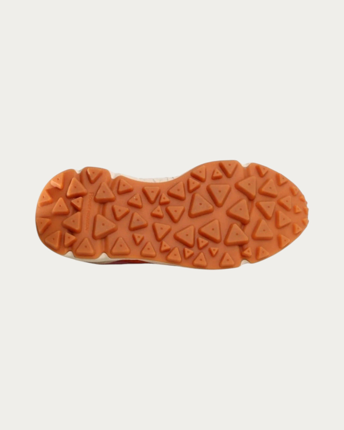 Flower Mountain Yamano 3 Light Grey sneaker, orange rubber sole