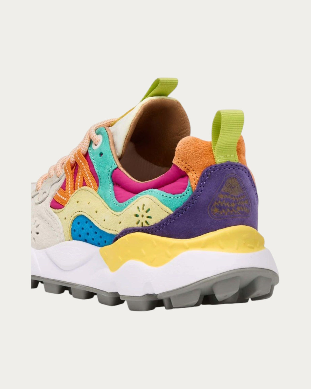 Flower Mountain Yamano 3 Multi sneaker, back three-quarter view
