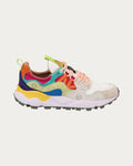Flower Mountain Yamano 3 Multi sneaker in multicolour technical fabric with suede inserts, side profile