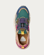 Flower Mountain Yamano 3 Petrol Stone sneaker, top-down view