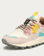 Flower Mountain Yamano Yello 1B54 sneaker, front three-quarter close-up