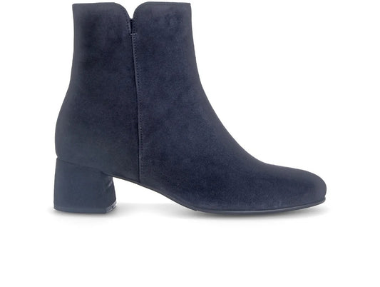 Navy Suede Ankle Boot