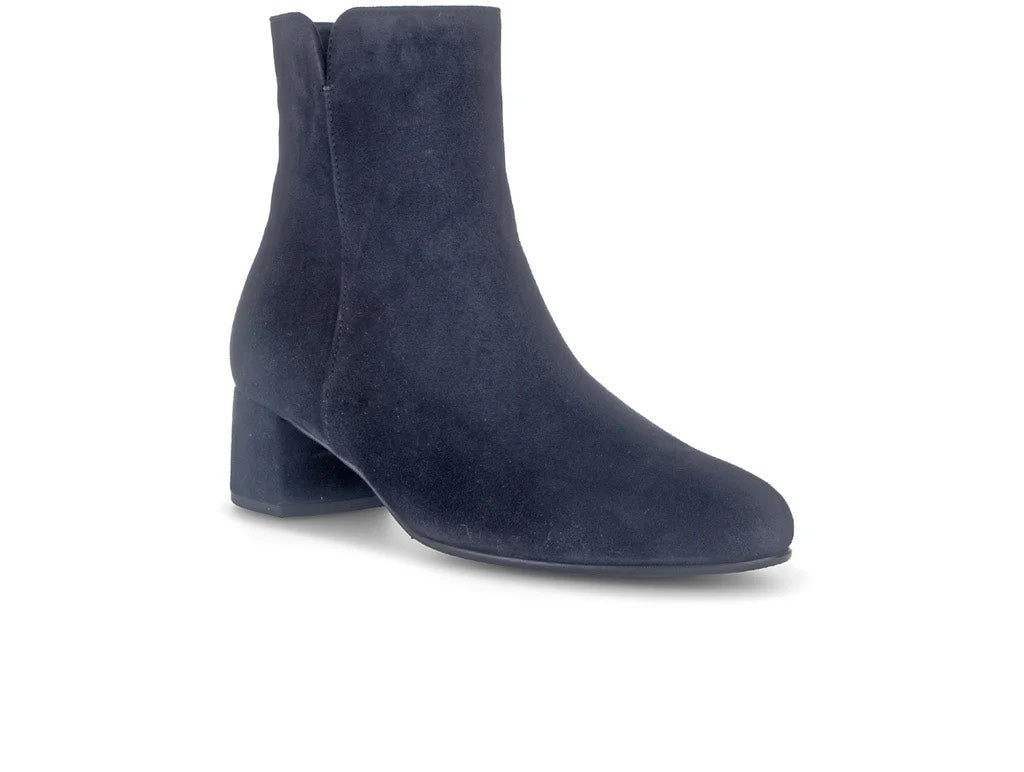Navy Suede Ankle Boot