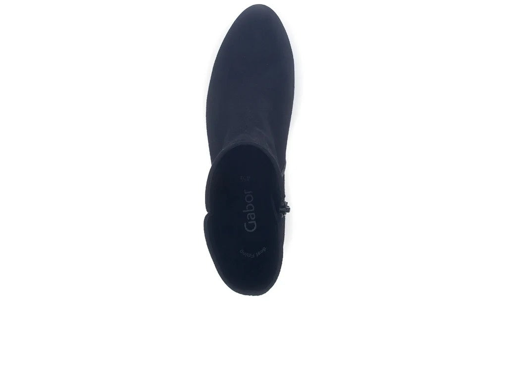Navy Suede Ankle Boot