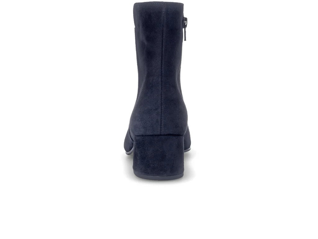 Navy Suede Ankle Boot