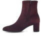 Suede Ankle Boot In Mulberry