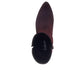 Suede Ankle Boot In Mulberry