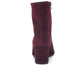 Suede Ankle Boot In Mulberry