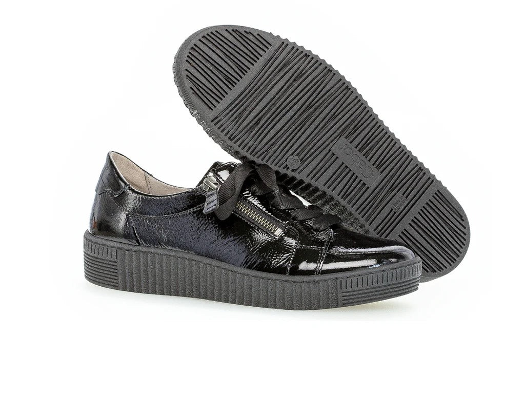 Black Patent Sneaker