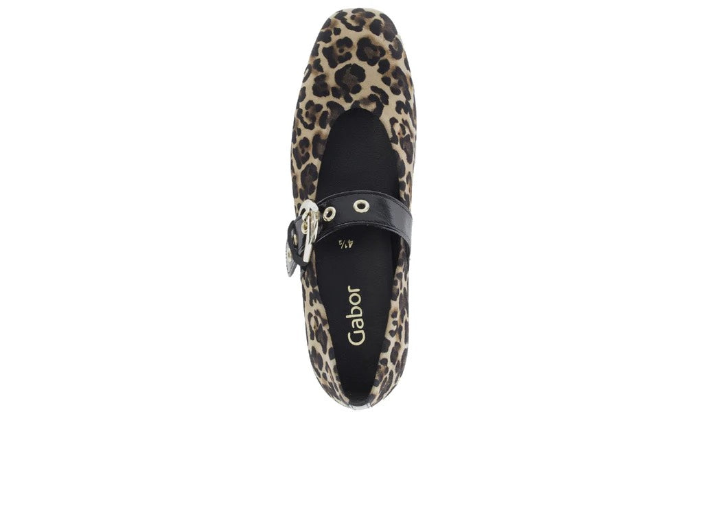 Leopard Pump With Strap