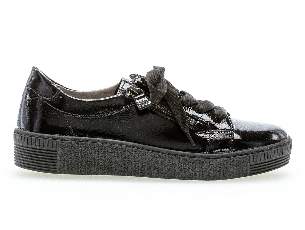 Black Patent Sneaker
