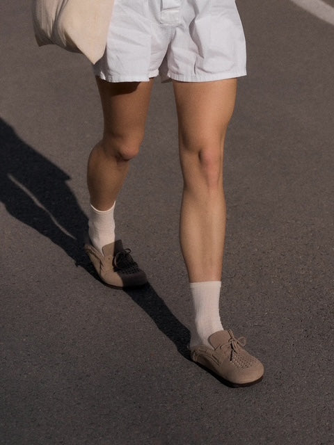 Ziar Perforated Clog In Taupe