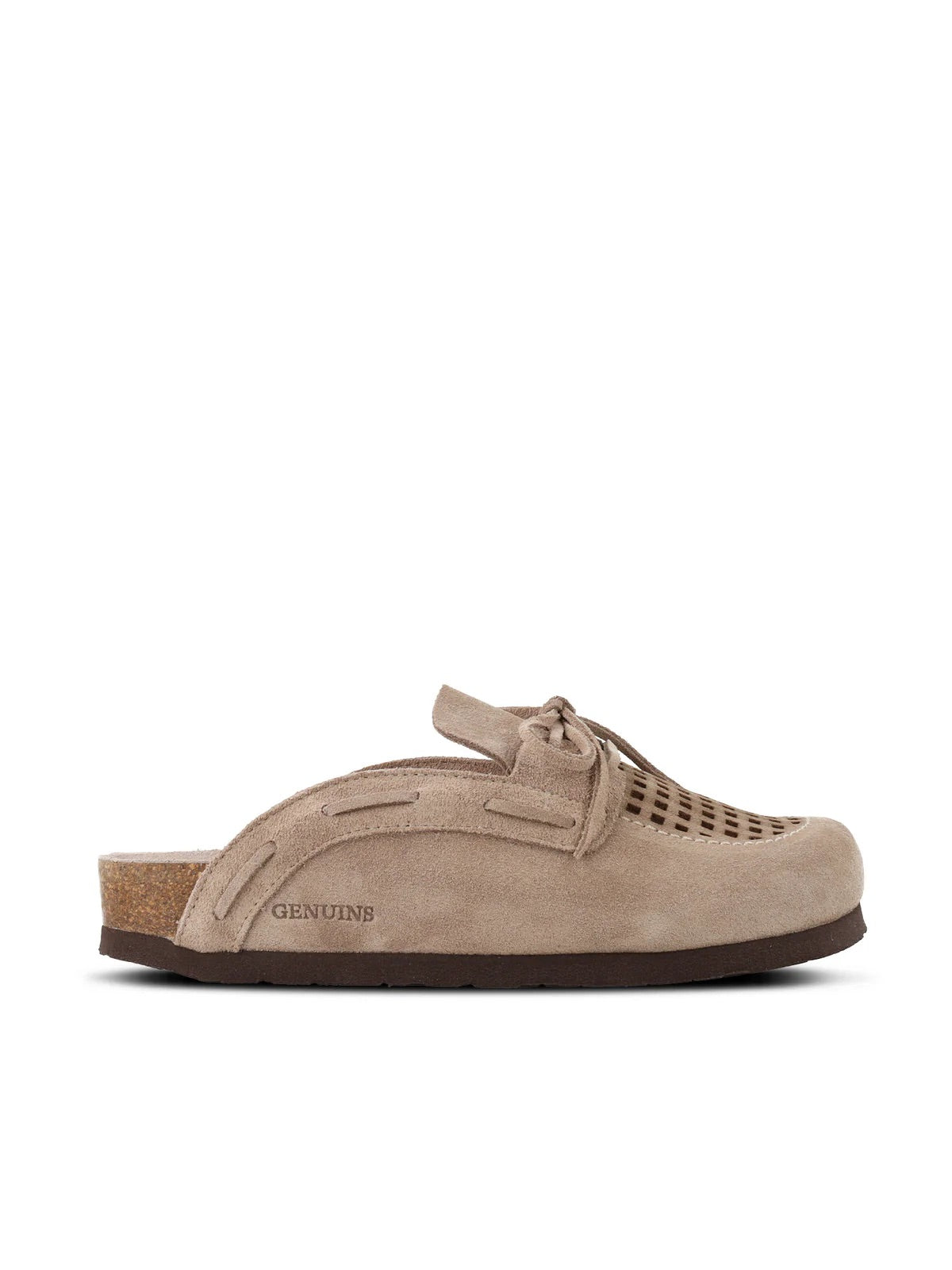 Ziar Perforated Clog In Taupe