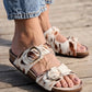 Cowhide Double Strap Sandal