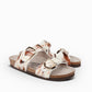 Cowhide Double Strap Sandal