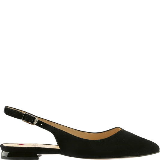 Black Suede Sling Back