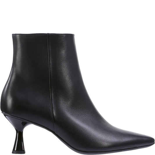 Black Leather Ankle Boot