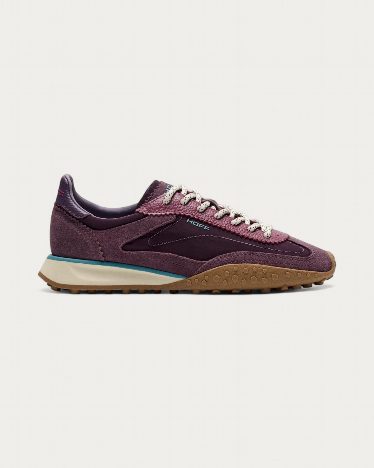 HOFF Bridge Mk Aubergine sneaker, side view