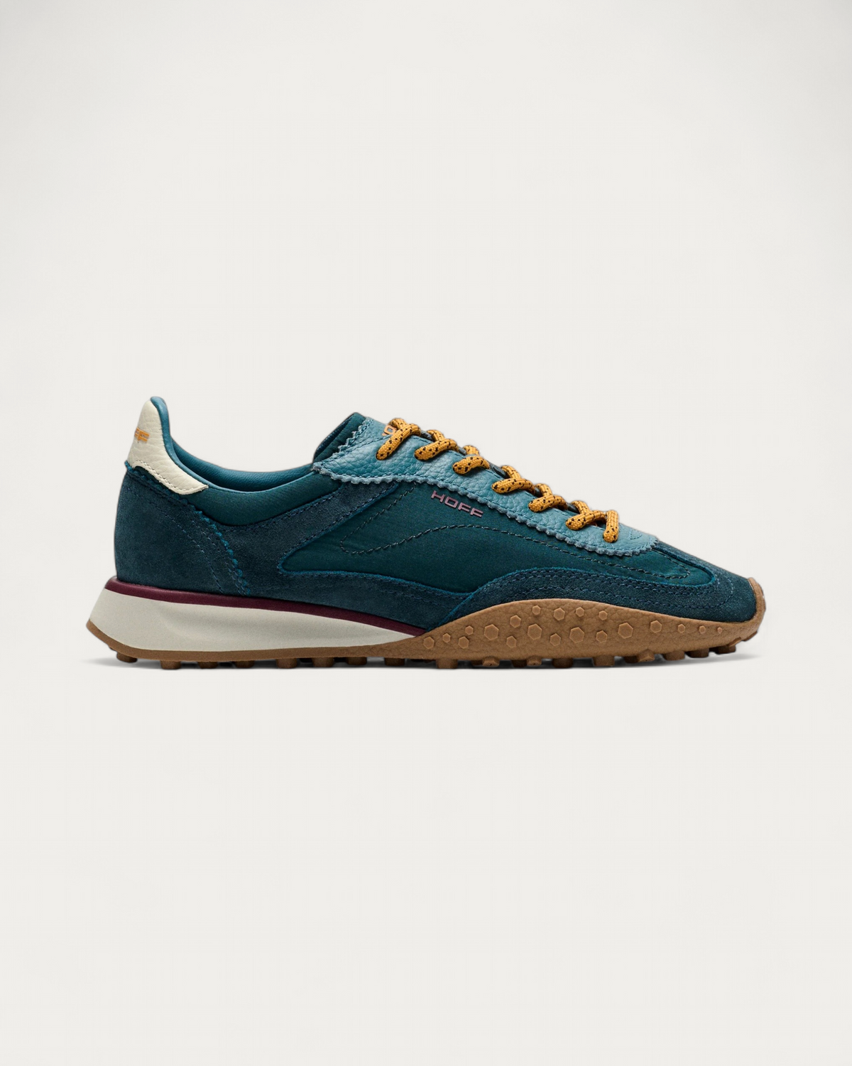 Hoff Bridge Mk sneaker in teal - side view