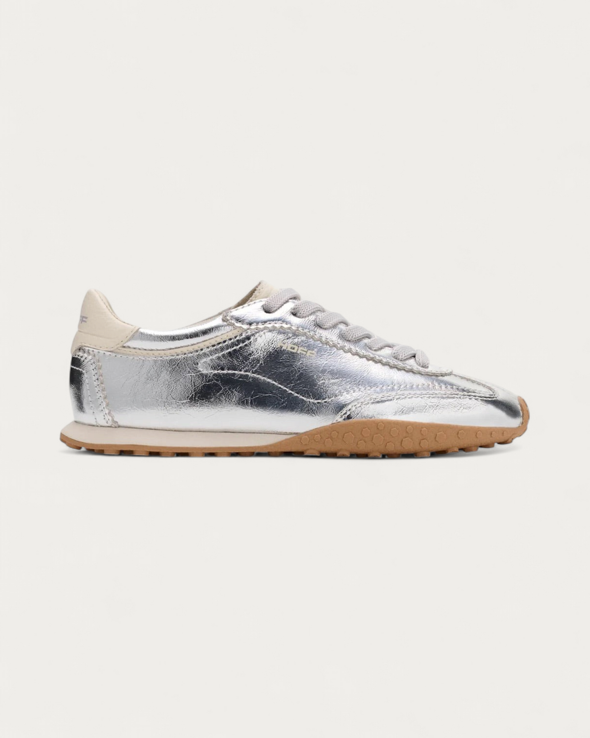 HOFF Bridge Sneaker in Metallic Silver, side view