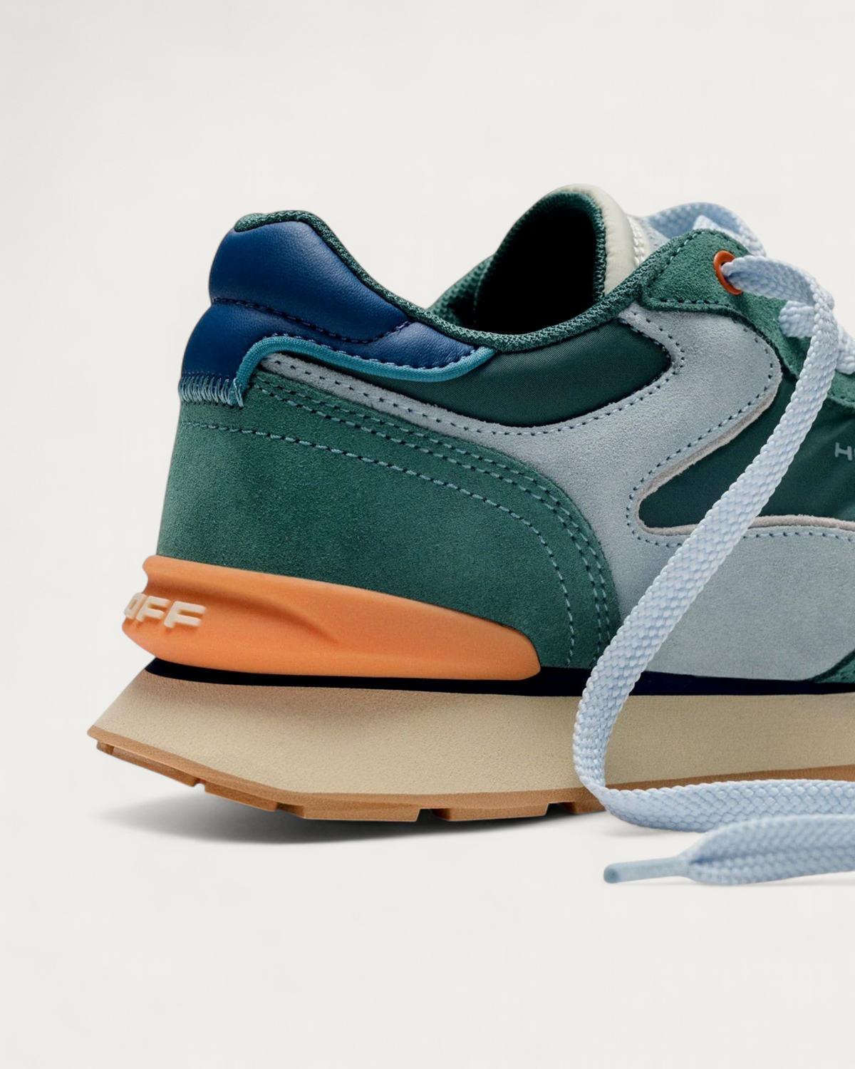 HOFF City Chroma Teal sneaker, heel detail