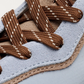 Hoff Park sneaker in blue - laces detail