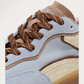 Hoff Park sneaker in blue - lacing close up