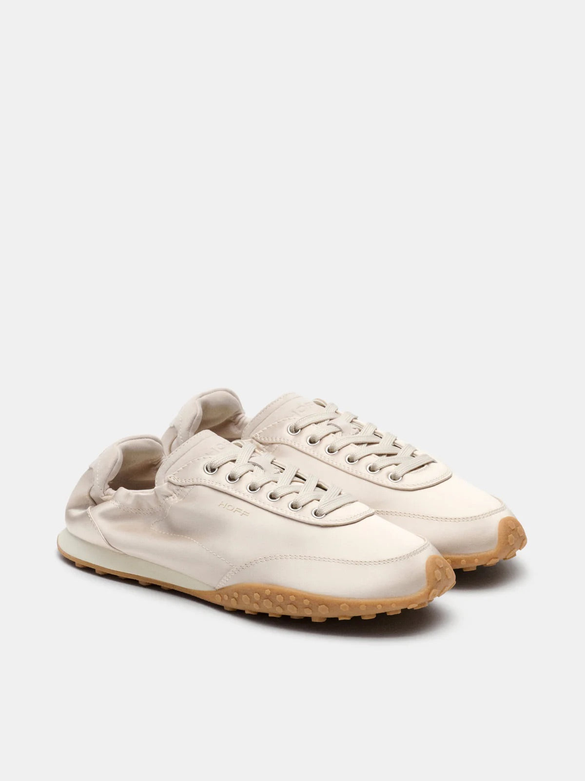 Bridge Satin Ballet Sneaker In Beige