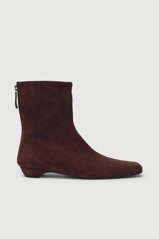 Hunter Brown Suede Ankle Boot