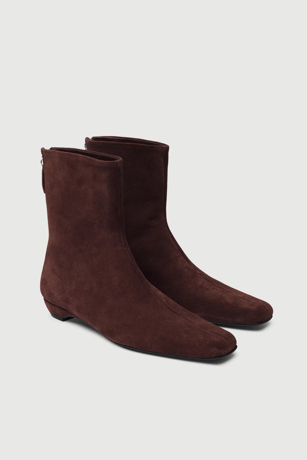 Hunter Brown Suede Ankle Boot