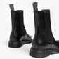 Black Leather Chelsea Boot
